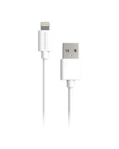 Powerology Data &amp; fast Charge(1.2/4ft) USB to Lighting Cable-White