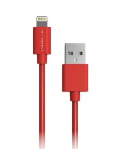 Powerology Data &amp; fast Charge(1.2m/4ft) USB to Lighting Cable-Red