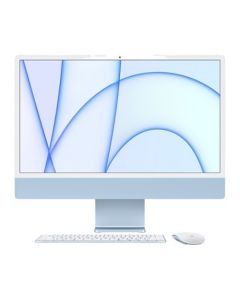 Apple 24-Inch IMAC With Retina 4.5K Display : APPLE M1 Chip With 8-Core CPU AND 7-Core GPU, 256GB - Blue - MGPK3AB/Arbic