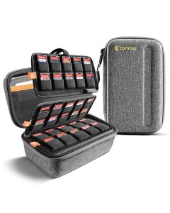 Nintendo Switch: Tomtoc Game Storage Case for 100 Games - Gray