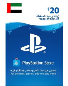PSN Store Card $20 UAE EMIRATES ACCOUNT