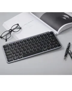Keychron B1 Pro Ultra-slim Wireless 75% Zmk Custom Keyboard For Windows & Mac, Arabic / English - Space Grey