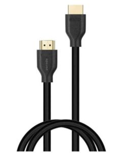 Porodo 8K HDMI to HDMI Cable V2.1Gold Plated Connectors (3m/10ft) - Black 