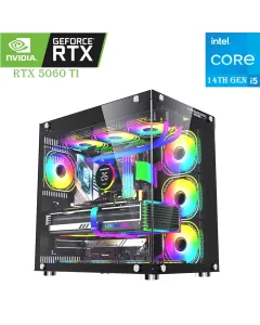 WJCOOLMAN UFOII Gaming PC – Intel Core i5-14th Gen | RTX 5060 Ti 16GB | 16GB RAM | 1TB SSD