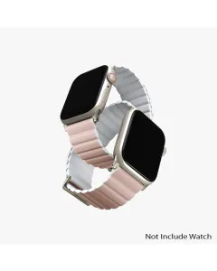 Uniq Revix Premium Edition Reversible Magnetic Apple Watch Strap 41/40/38mm - Blush (Blush Pink/white)