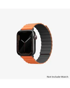 Uniq Revix Reversible Magnetic For Apple Watch Strap 42/44/45mm Charcoal (Grey/orange)