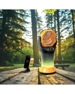 Porodo Freshpulse Portable Misting Fan - Orange & Black