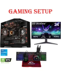 Lovingcool Intel Core I5 14th Gen Rtx 5060 8gb, 1tb Ssd, 16gb Ram Gaming Pc With Monitor And Gaming Kit Bundle