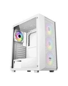 Fsp Cmt218aw - Pre-installed 4x120mm Argb Fans Atx Mid Tower Case - White