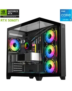 Sharx Intel Core I5-14th Gen Rtx 5060ti 16gb Gaming Pc - Black