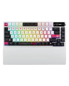 Asus Rog M704 Azoth X 75% - Nx Mechanical Switch Wireless Gaming Keyboard - White - Arabic Layout