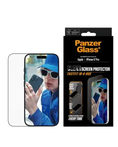 Panzerglass Screen Protector For Iphone 17 Pro | Ultra-wide Fit W. Fastfit In-a-box