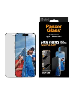 Panzerglass Privacy Screen Protector For Iphone 17 | Iphone 16 Pro | Ultra-wide Fit W. Fastfit In-a-box