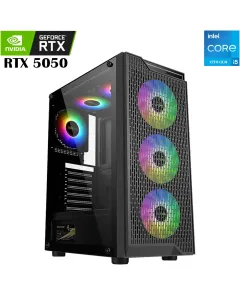 Lovingcool Intel Core I5-12th Gen Rtx 5050 Twin Edge Gaming Pc - Black