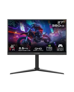 Gameon Gomp27qhd380ips Midnight Pro Series 27" Qhd, 380hz, Mprt 0.5ms, Hdmi 2.1, Fast Ips Gaming Monitor (Supports Ps5) - Black