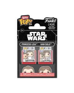 Funko Bitty Pop 2 Pack: Star Wars- Princess Leia & Han Solo
