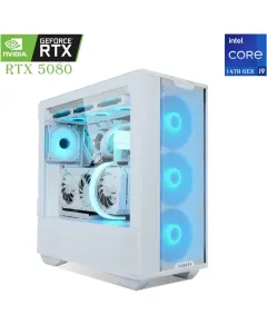  Lian Li Lancool Intel Core I9-14th Gen Rtx 5080 16gb Gaming Pc - White