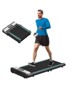 Hsm Smart Foldable Treadmill Supports Up To 120 Kg - Turquoise Black