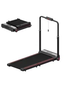 Hsm Smart Foldable Treadmill Supports Up To 120 Kg - Red Black