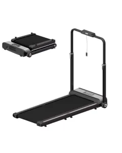 Hsm Smart Foldable Treadmill Supports Up To 120 Kg - Silver Black