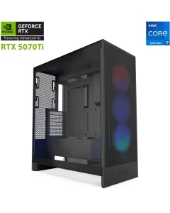Nzxt H7 Flow Intel Core I7-14th Gen Rtx 5070ti Gaming Pc - Black