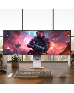 Lg 49" Ultrawide 144hz, 1ms, Dual Qhd Nano Ips Curved Monitor - White