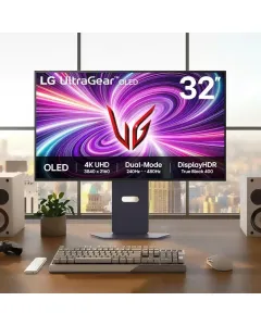 Lg Ultragear Dual-mode Oled 32" 4k Uhd 240hz/fhd 480hz, 0.03ms, Hdmi 2.1, G-sync, Freesync Gaming Monitor