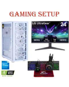 Lovingcool Intel Core I5 - 13th Gen Rtx 5050 8gb, 1tb Ssd, 16gb Ram Gaming Pc With Gaming Monitor And Gaming Kit Bundle