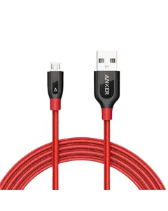 ANKER POWERLINE+ 1M MICRO USB-RED A8142H91