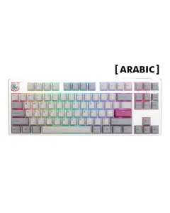 Ducky One 3 Tkl - Blue Switch Rgb Hot-swap Wired Mechanical Keyboard - Mist Grey - Ar Layout