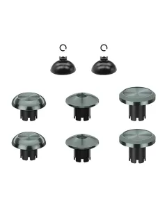 Metal Joystick Cap & Joystick Base 8pcs For PS5 Edge Controller - Grey