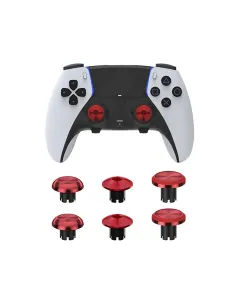 Metal Joystick Cap For Ps5 Edge Controller 6pcs - Red