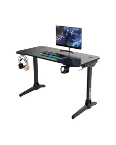 Gamvity Professional Gaming Desk With Rgb Led Lights Cheap (1200*600*750) - Black