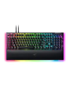 Razer Blackwidow V4 Pro Wired Mechanical Gaming Keyboard, Clicky Green Switch - Us Layout