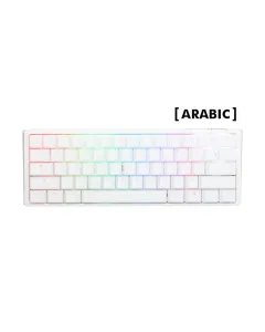 Ducky One 3 Mini - Blue Switch Rgb Hot-swap Wired Mechanical Keyboard - Aura White - Ar Layout