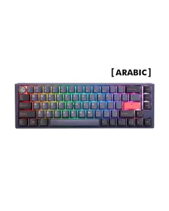 Ducky One 3 Sf - Blue Switch Rgb Hot-swap Wired Mechanical Keyboard - Cosmic Blue - Ar Layout