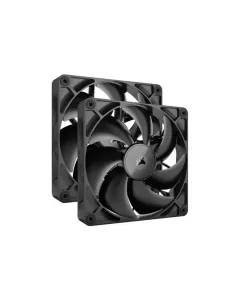 Corsair Icue Link Rx140 - 2 X 140mm Pwm Fan Twin Starter Kit - Black