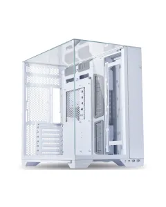 Lian Li O11 Vision Tempered Glass Mid Tower Gaming Case - White (Fans Not Included)