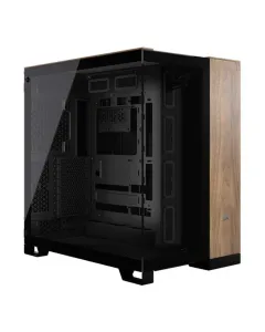 Corsair 6500x Mid Tower Case - Black/walnut Wood