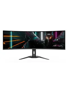 Gigabyte Aorus Co49dq - 49 Inch Dual Qhd 144hz 0.03ms Hdmi 2.1 Edge Qd-oled Curved Gaming Monitor - Black