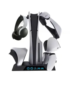 Kjh Multi-functional Cooling Stand For Ps5 Slim & Vr2