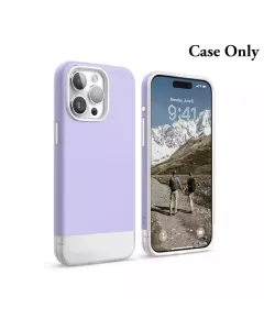 Elago MagSafe Glide Case for iPhone 15 Pro - Top: Purple/Bottom: Clear