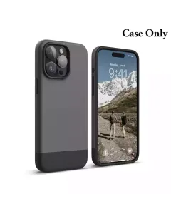 Elago Magsafe Glide Case For Iphone 15 Pro - Top: Dark Grey/bottom: Black