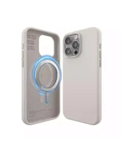 Elago Magsafe Silicone Case For Iphone 15 Pro Max - Stone