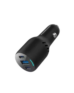Powerology Pd65w + Pd20w + Qc18w Led Triple Ports Car Charger