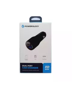 Powerology Dual Port Car Charger Pd35w - Pccsr012