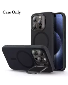 Esr Iphone 15 Pro Max Cloud Soft Case With Stash Stand (Halolock) - Black