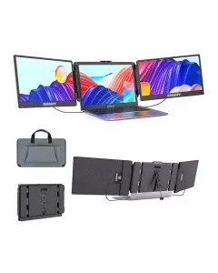 Gamvity S2 Triple Laptop Screen Extender 14" Fhd 1080p Ips Dual Portable Monitor For Laptop