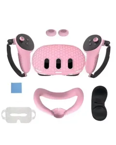 Silicone Kit For Meta Quest 3 with PP bag - Pink
