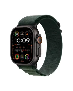 Apple Watch Ultra 2 Gps + Cellular 49mm Black Titanium Case With Dark Green Alpine Loop - Medium